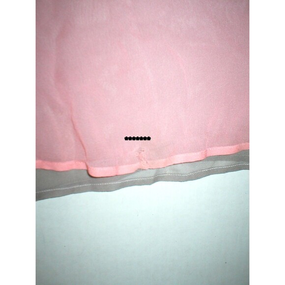 Womens New Designer Patrizia Pepe Top Silk Sleeveless 42 IT 6 Pink Brown Layers - Picture 3 of 12